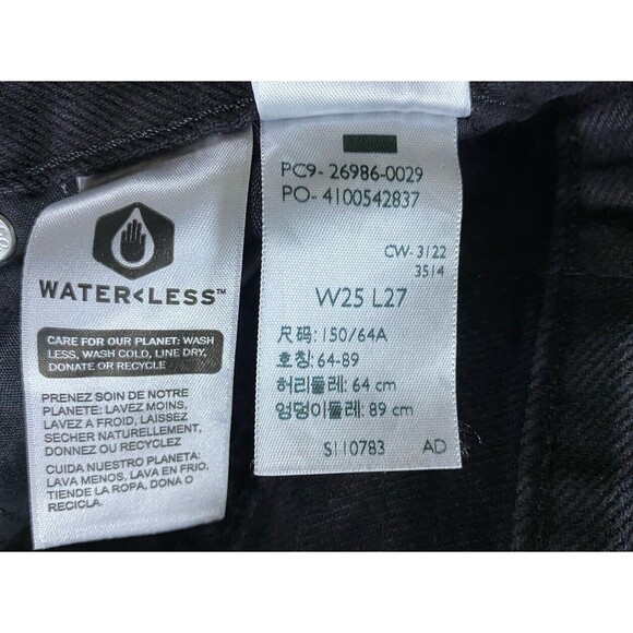 Levi's Mom Jeans‎ Women's 25 x 27 Black Distressed Pants High Waist Denim Casual - Picture 4 of 16